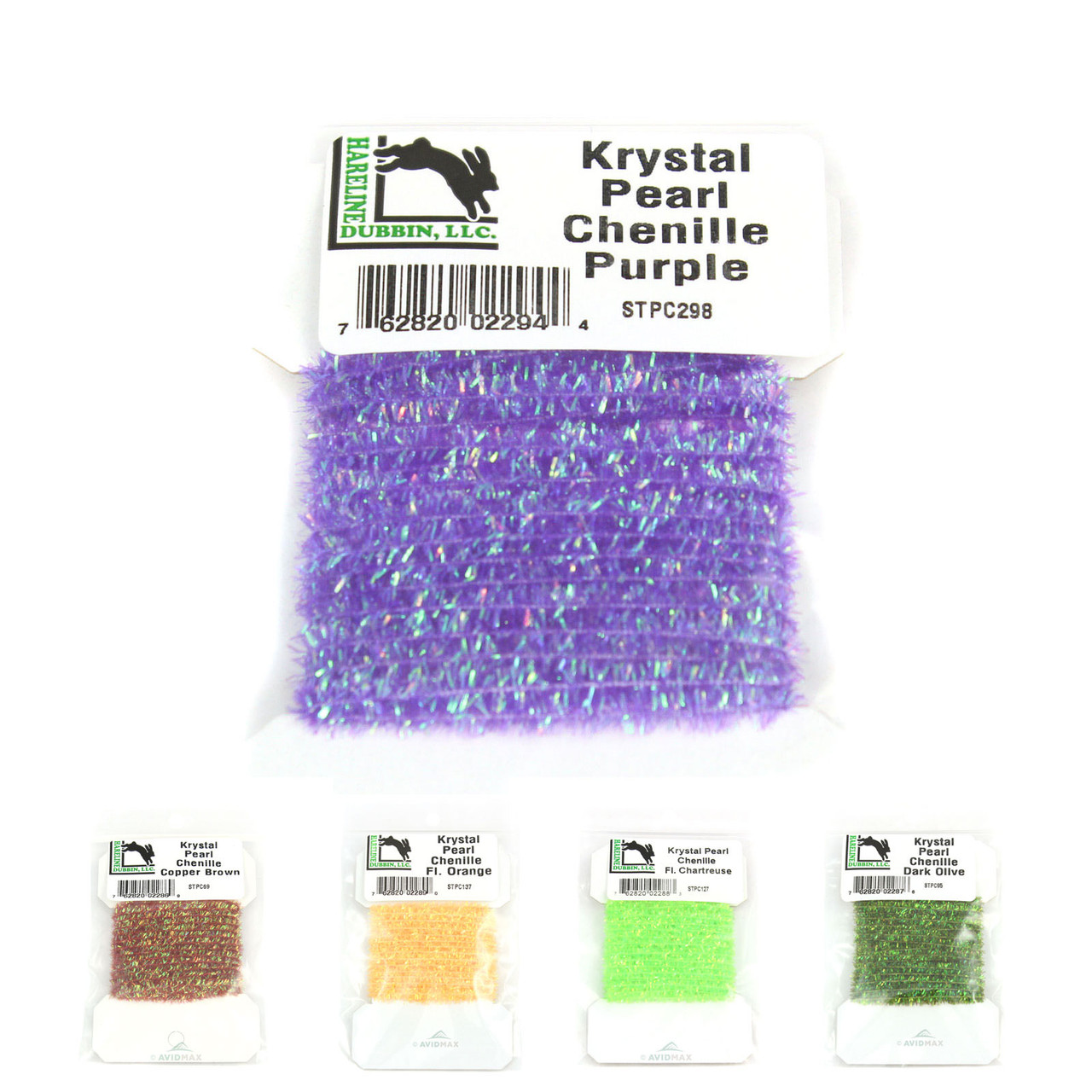 Hareline Solid & Krystal Pearl Chenille Hareline Solid & Krystal Pearl Chenille