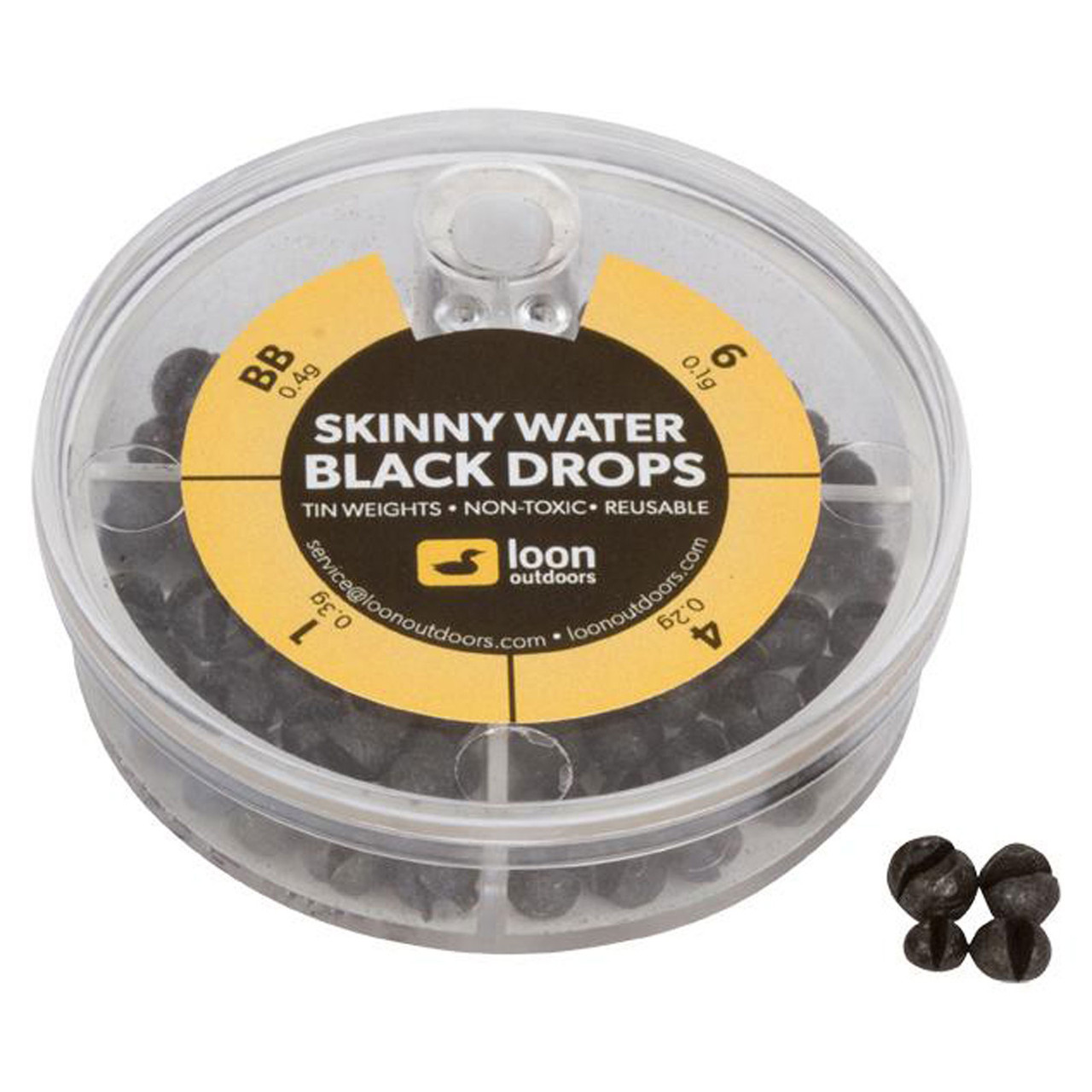 Loon Tin Weights 4 Division Black Skinny Water (6 4 1 BB)