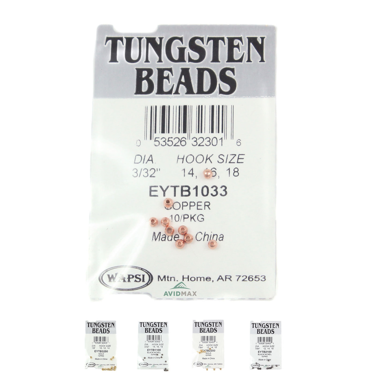 Wapsi Tungsten Bomb Beads (10 pk)