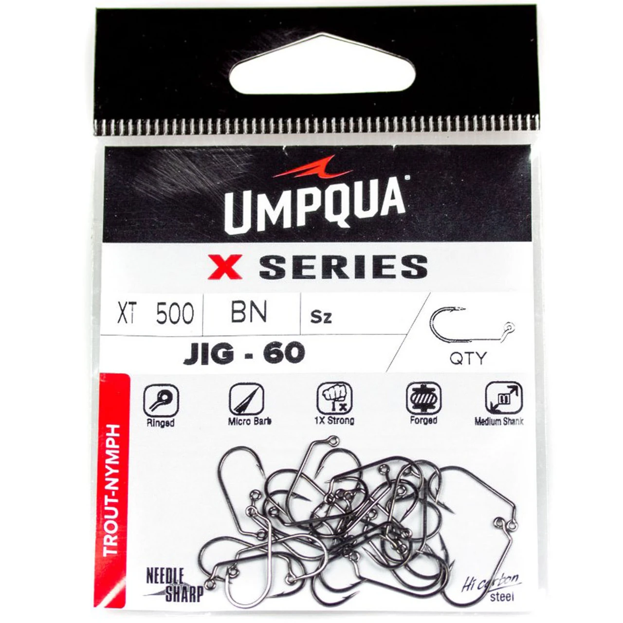 Umpqua X-Series XT500 BN Jig Fly Tying Hook - view 1
