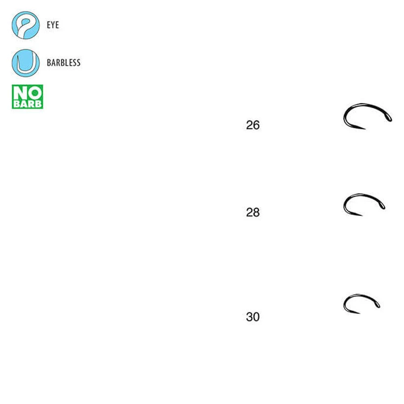 Gamakatsu C12-BM Barbless Midge Hooks - view 2