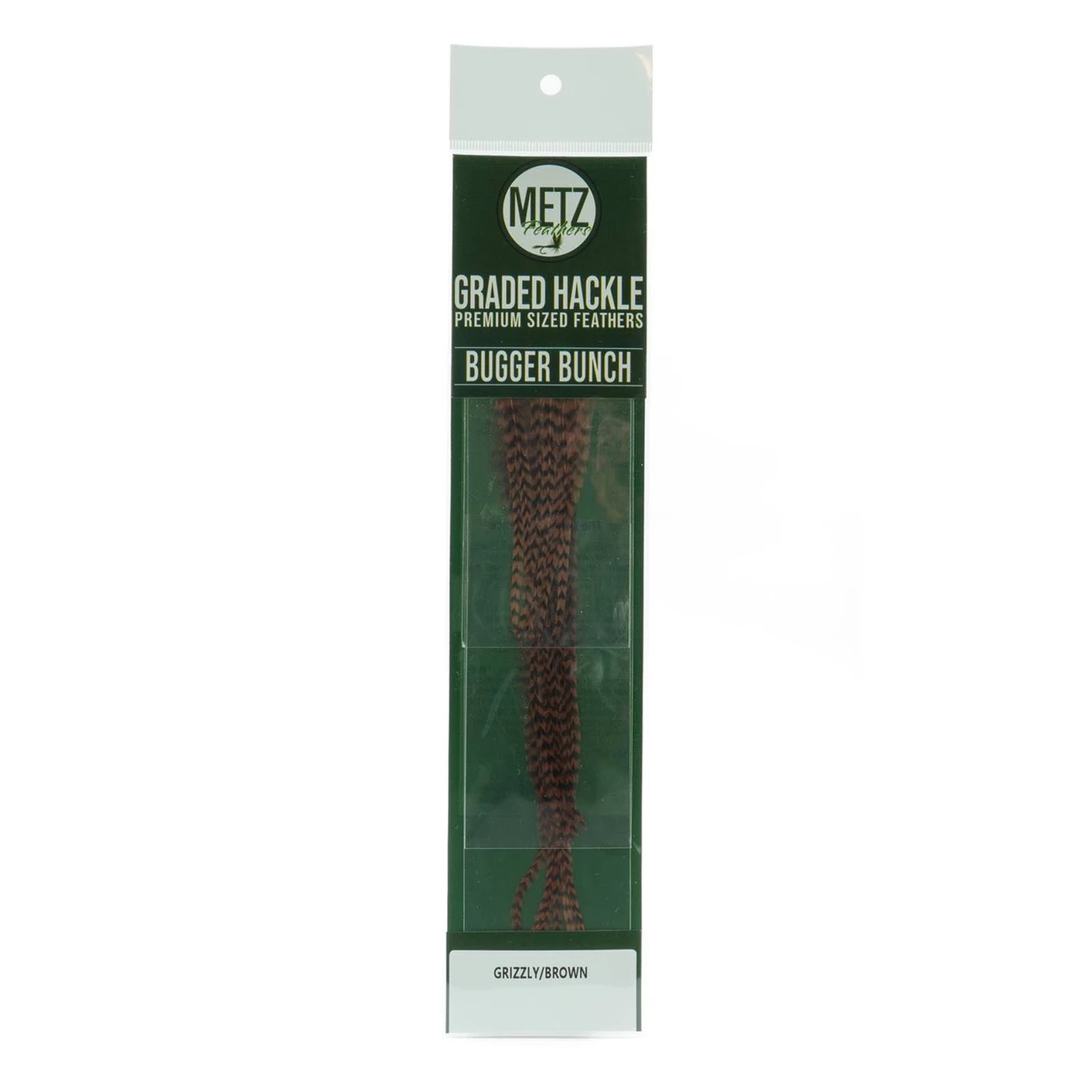 Metz Bugger Bunch Hackle Grizzly/Brown