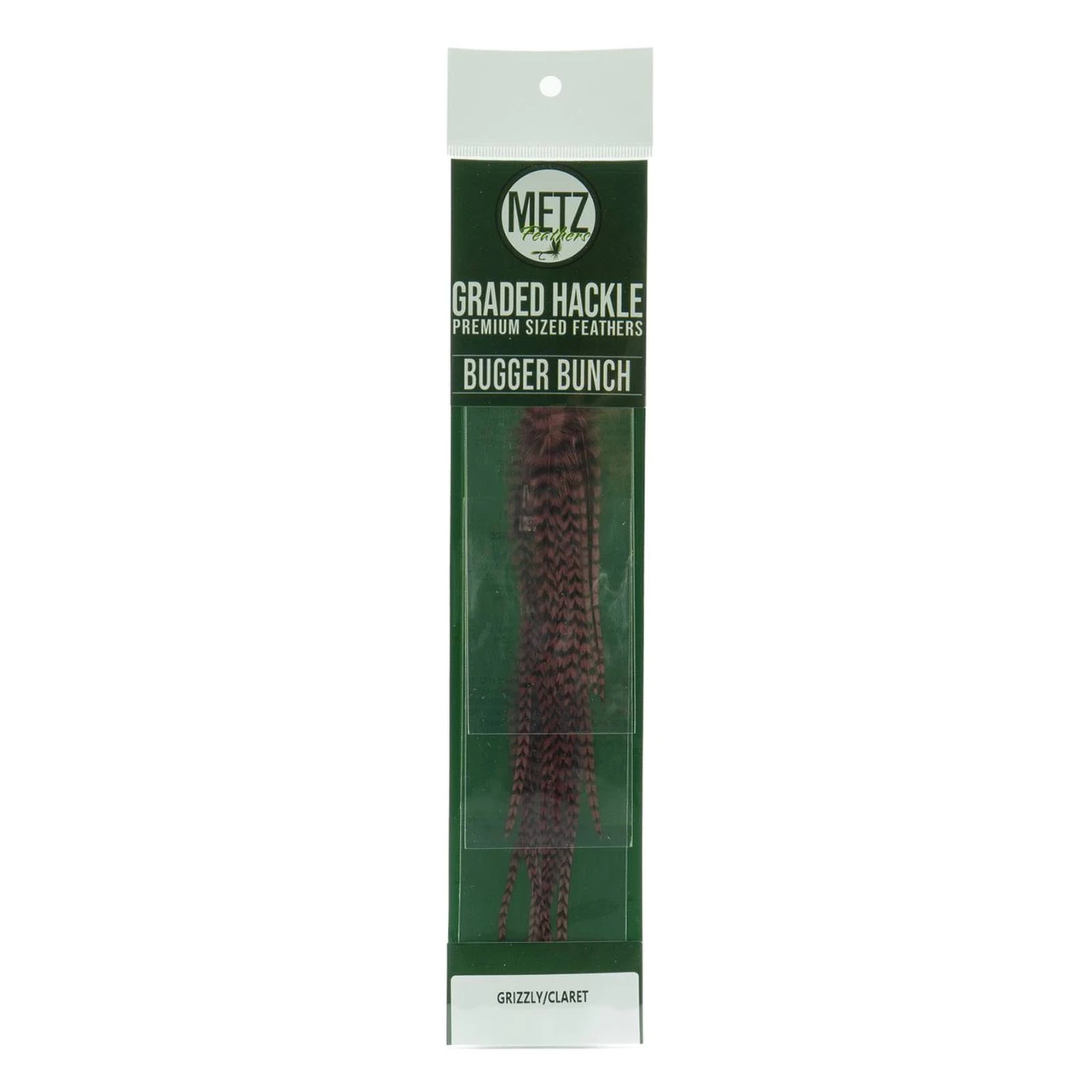 Metz Bugger Bunch Hackle Grizzly/Claret