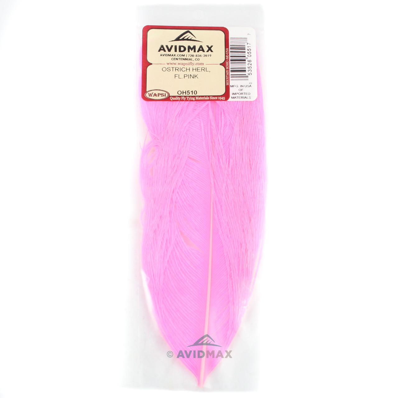 Wapsi Ostrich Herl Fluorescent Pink