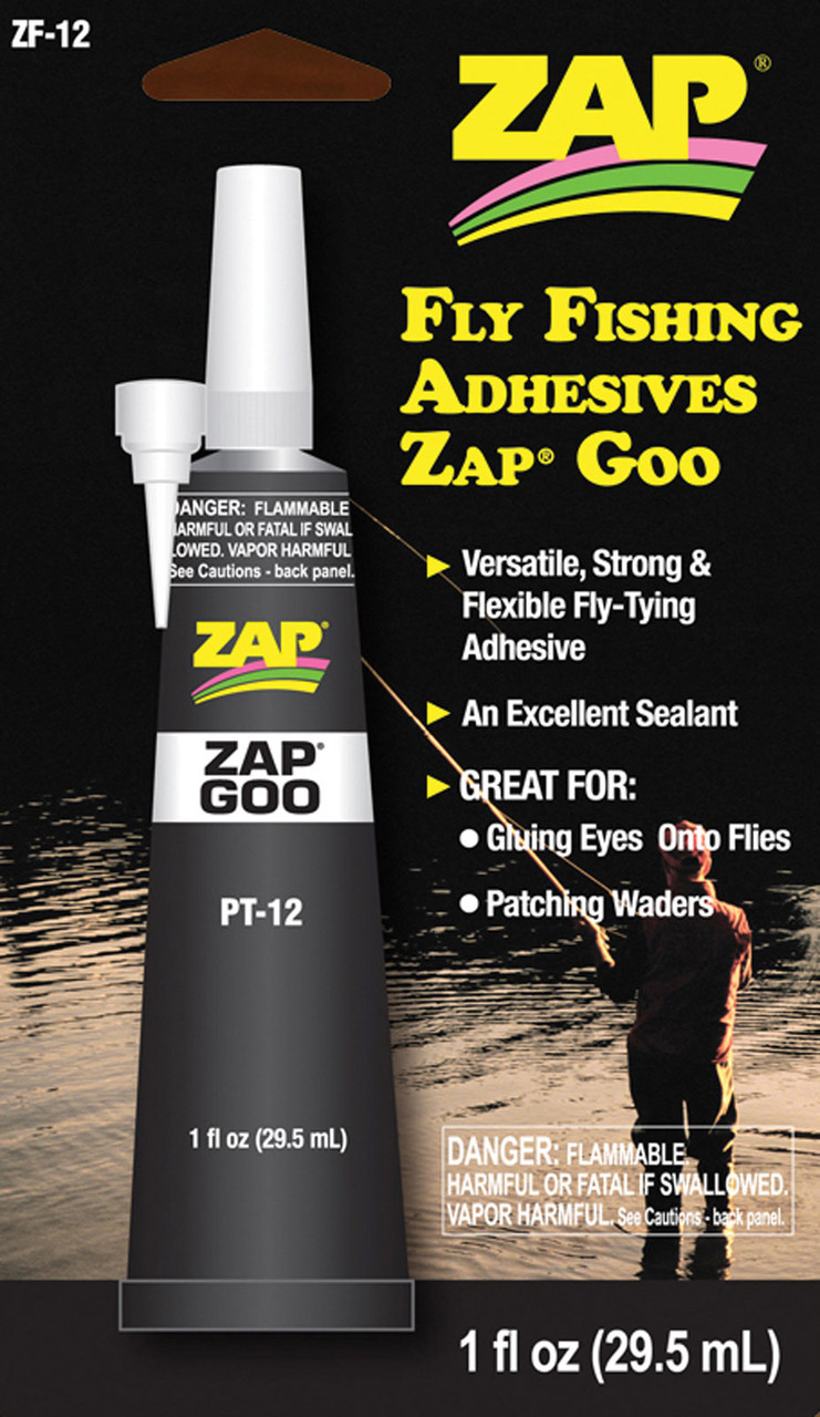 Zap Goo 1 oz. Carded Glue Fly Tying Adhesive Cement Finish