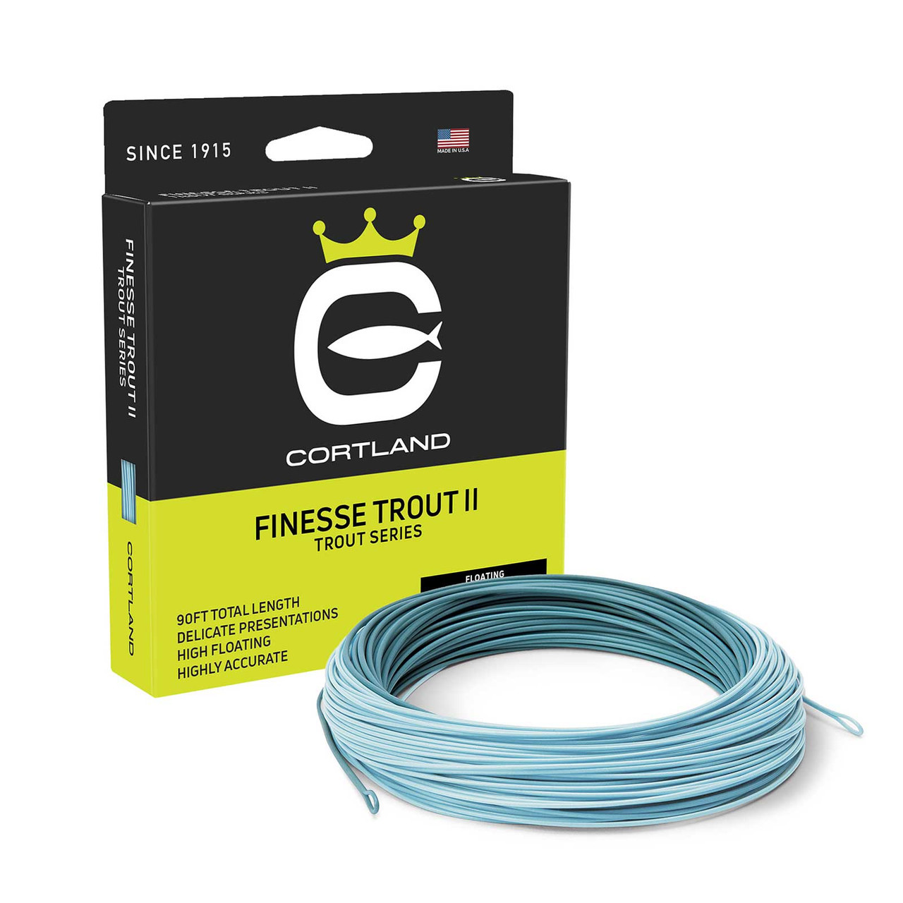 Cortland Finesse Trout II Precision Floating Fly Line Designed for Small Flies
