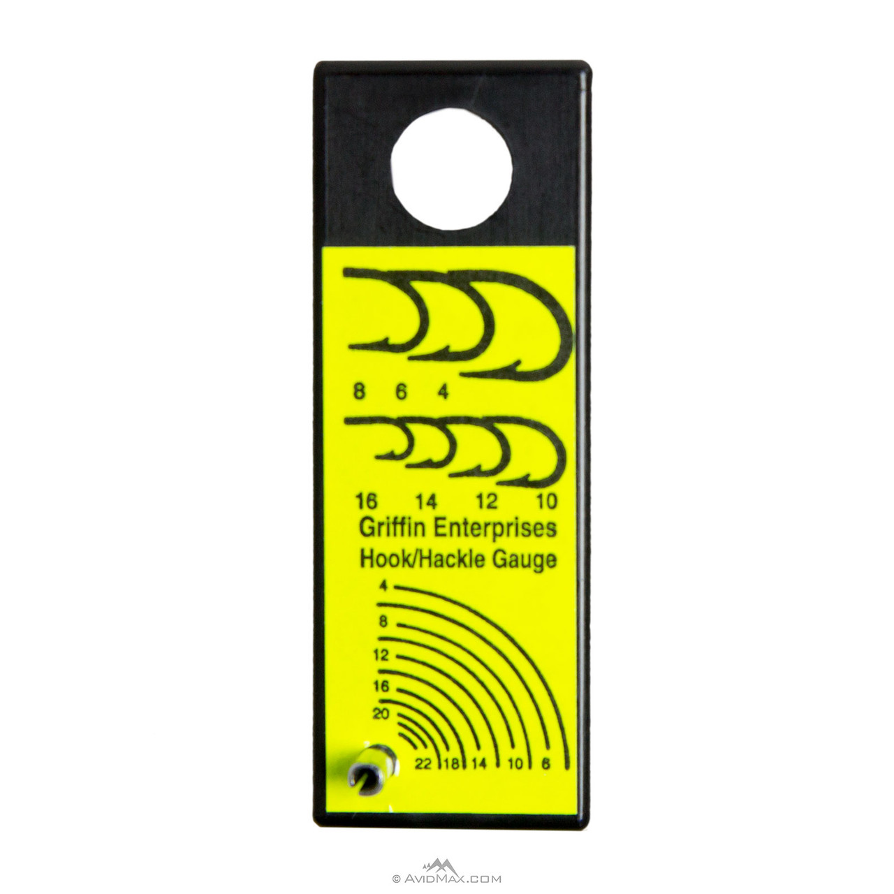 Griffin Hook and Hackle Gauge Fly Tying Tool Rotating Vise Stem Attachement