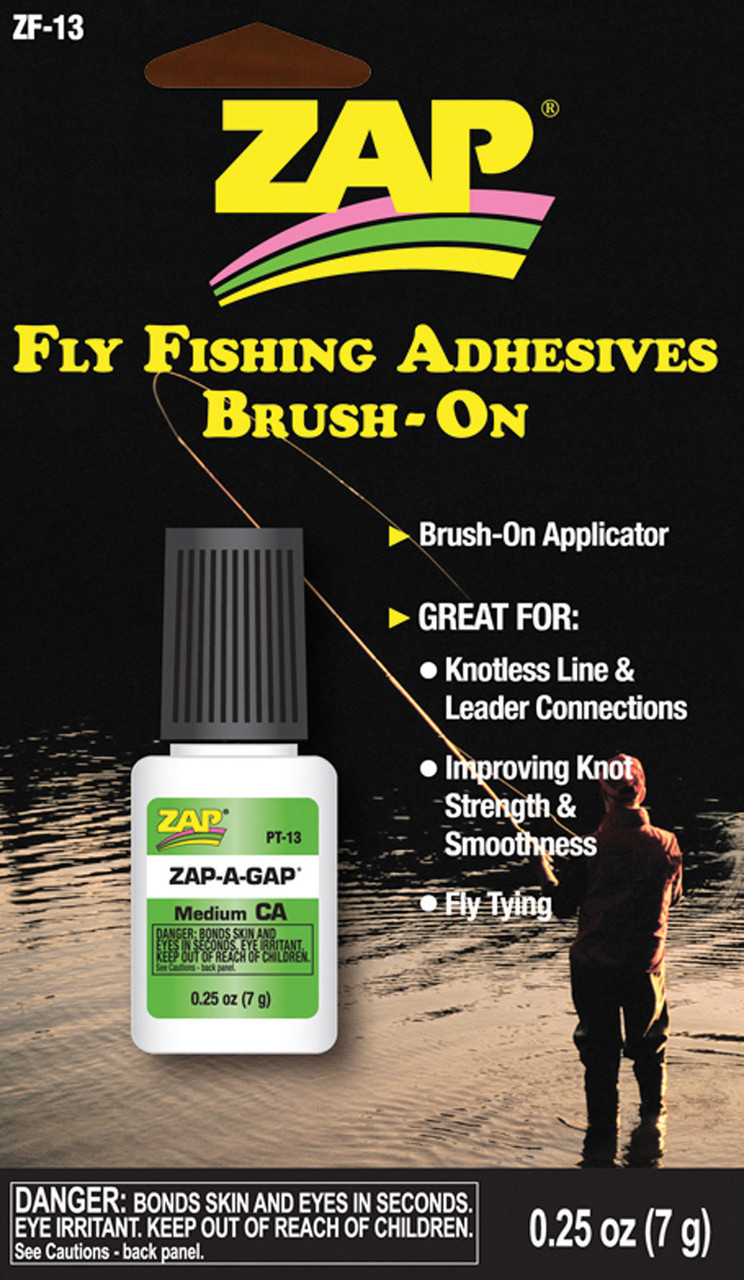 Zap-A-Gap CA+ Medium Viscosity Glue 1/4 oz. Fly Tying Adhesive Cement Finish