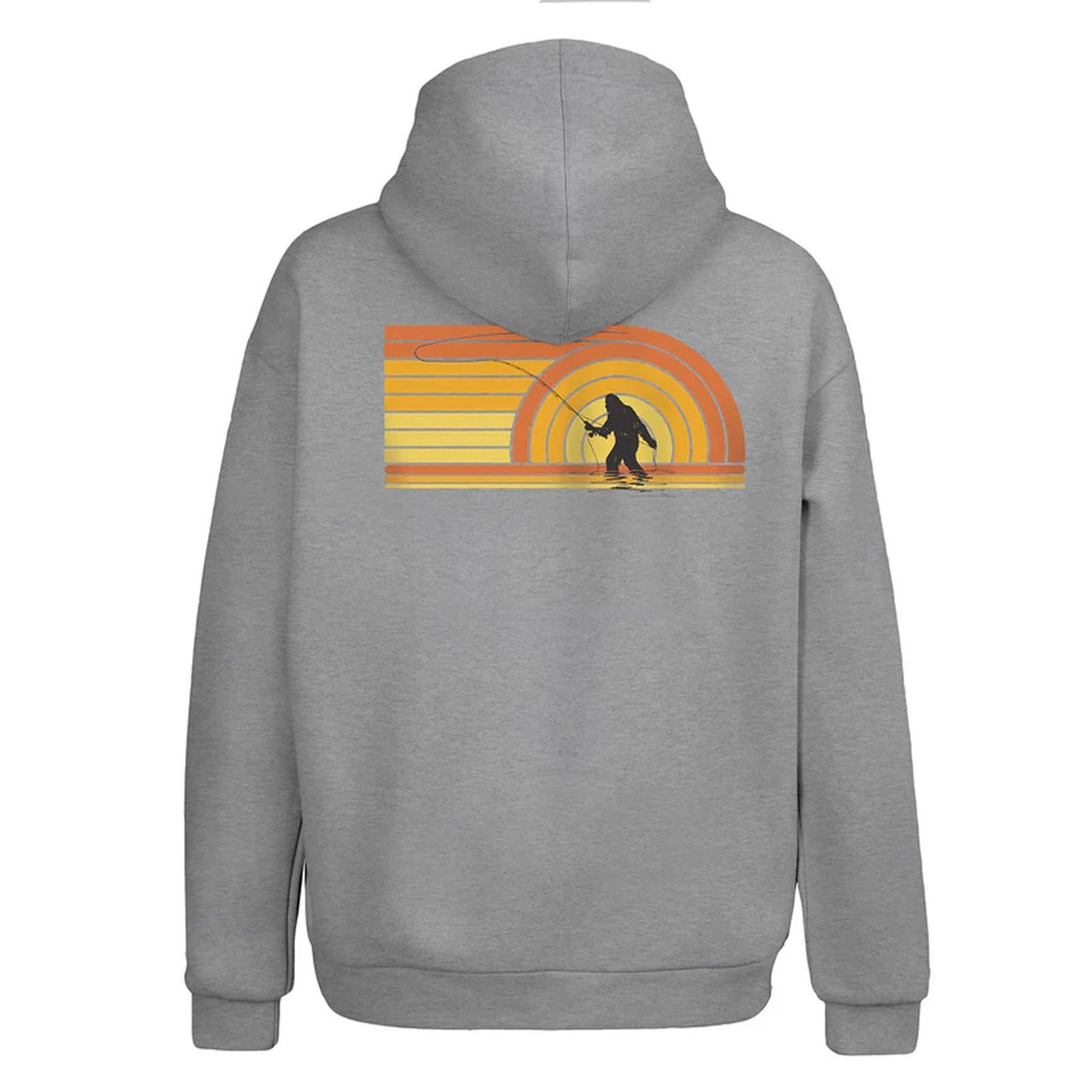 RepYourWater Recycled Saddleback Hooded Sweatshirt Sunset Squatch Large