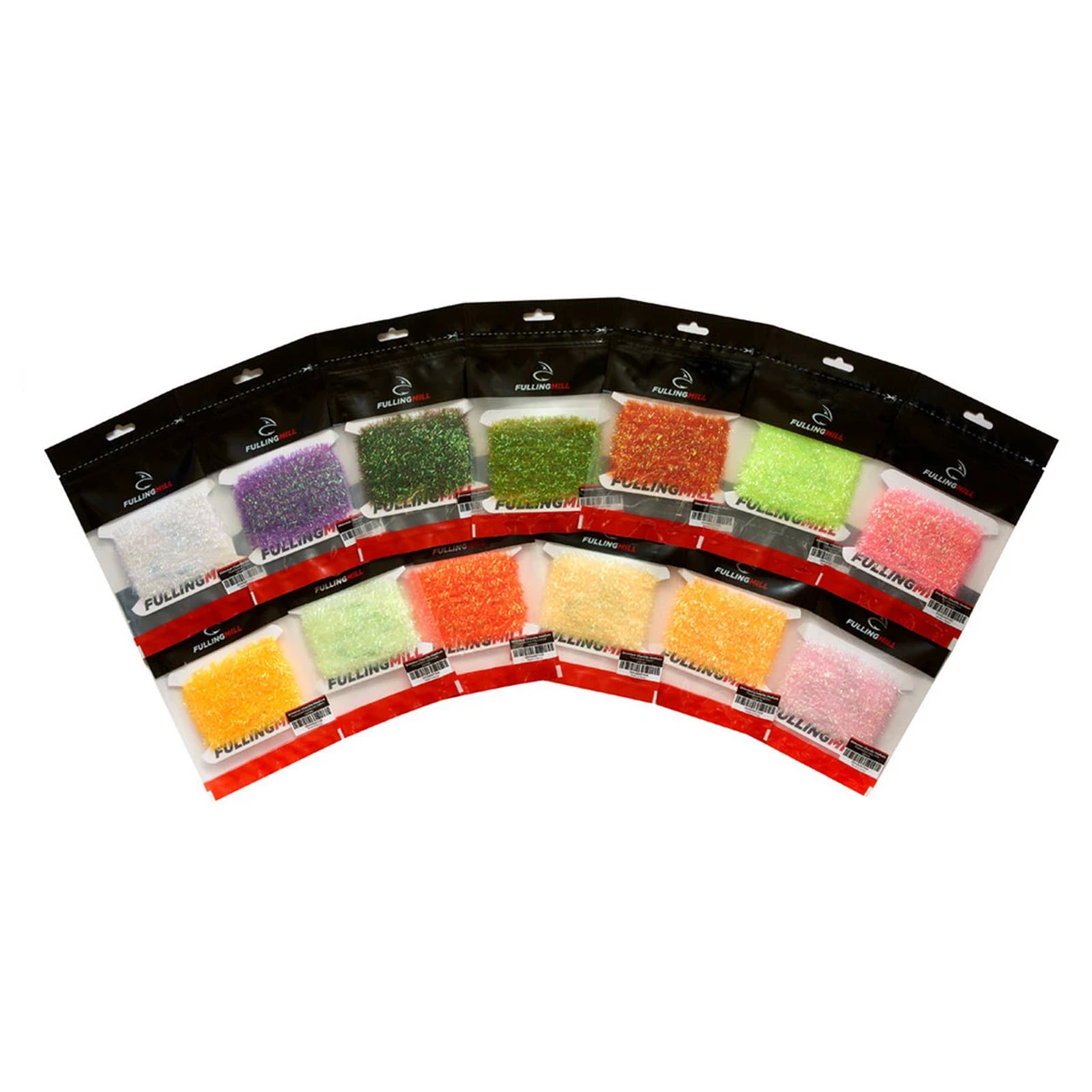 Fulling Mill Shimmer Chenille Medium Fluorescent White
