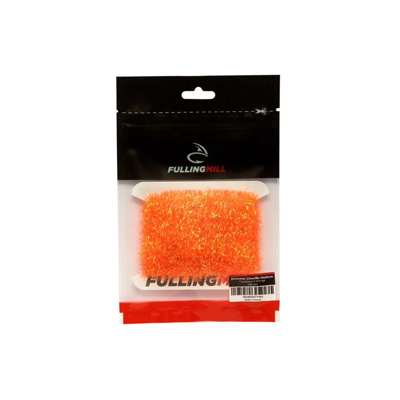 Fulling Mill Shimmer Chenille Medium Fluorescent Orange