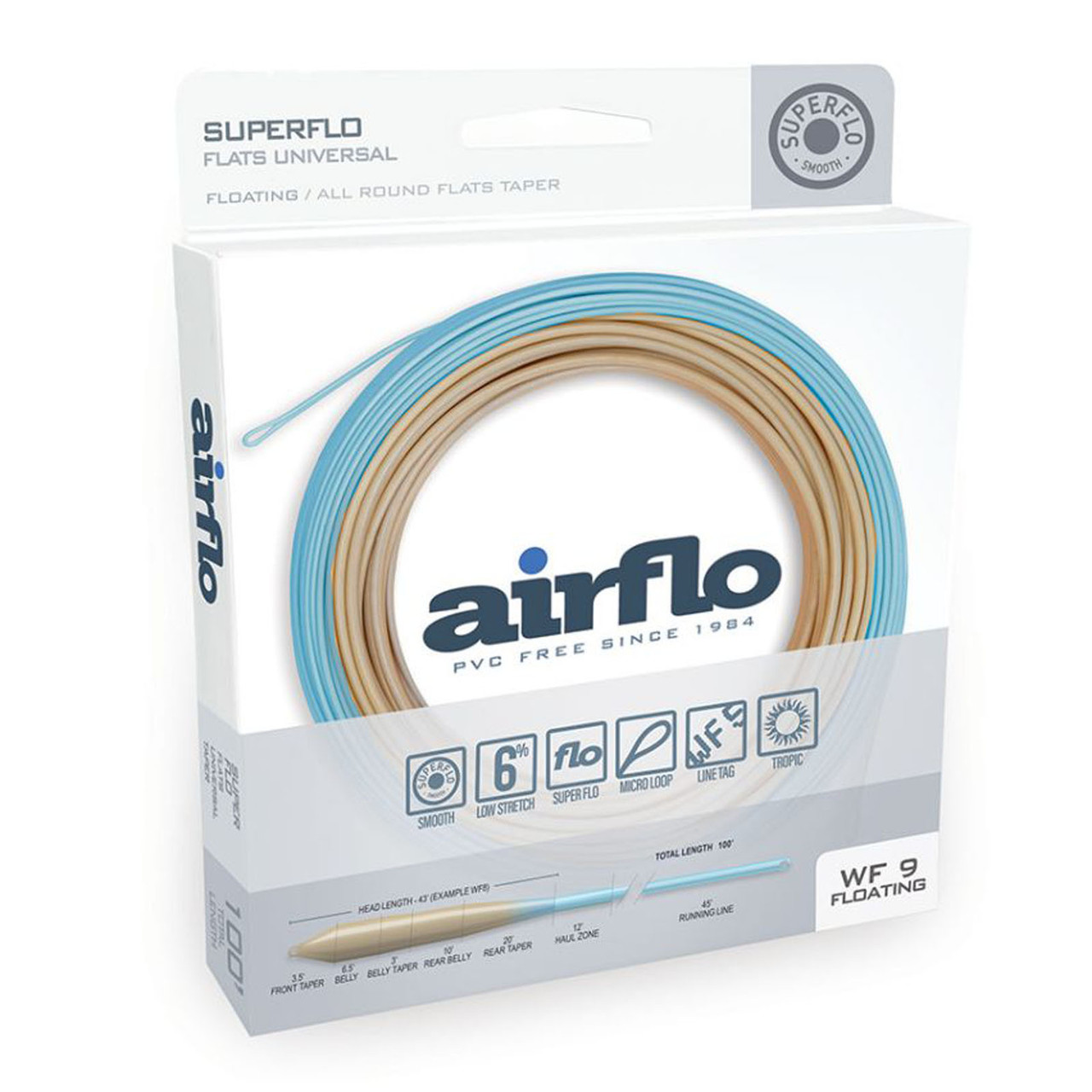 Airflo Superflo Flats Universal Taper Floating Fly Line Airflo Superflo Flats Universal Taper Floating Fly Line
