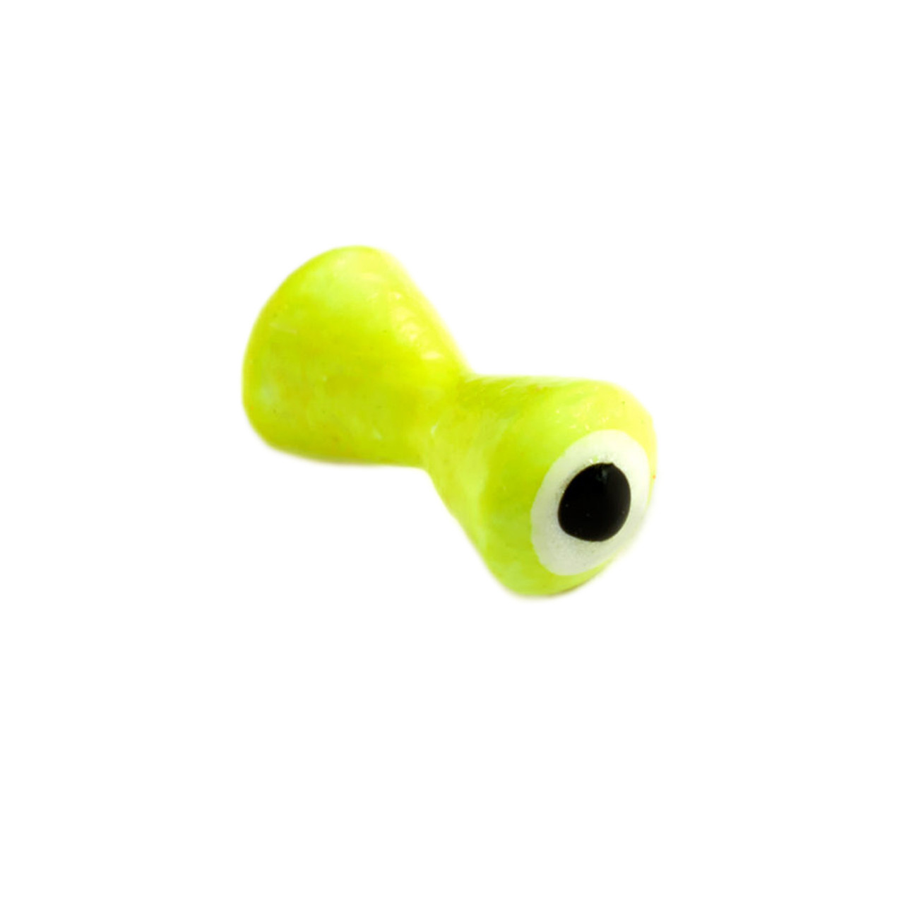 Fulling Mill Brass Streamer Eyes 3.0 mm - 1/8 Fluorescent Chartreuse