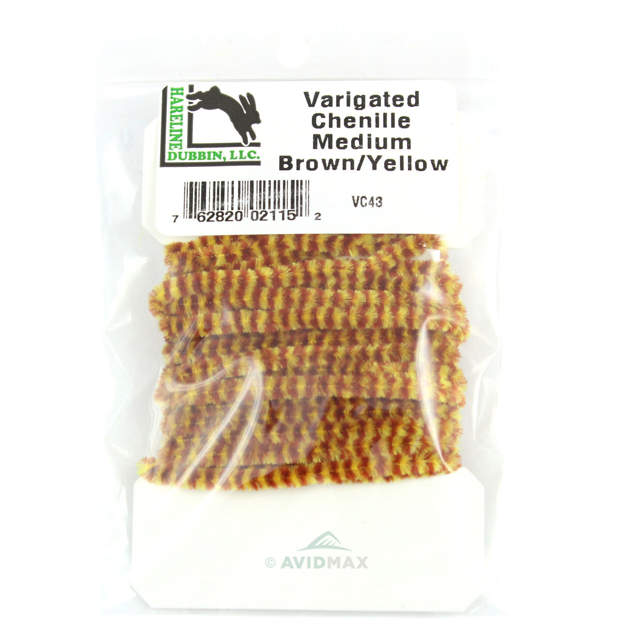 Hareline Variegated Chenille Brown/Yellow