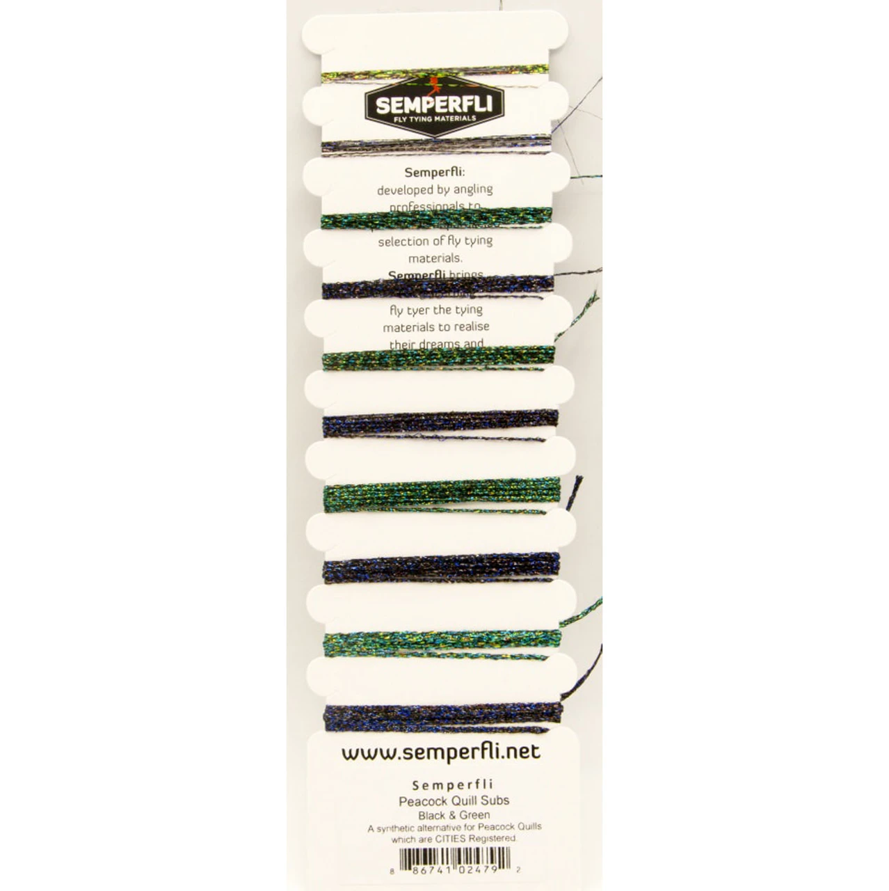 Semperfli Peacock Quill Subs Multicard Multicard