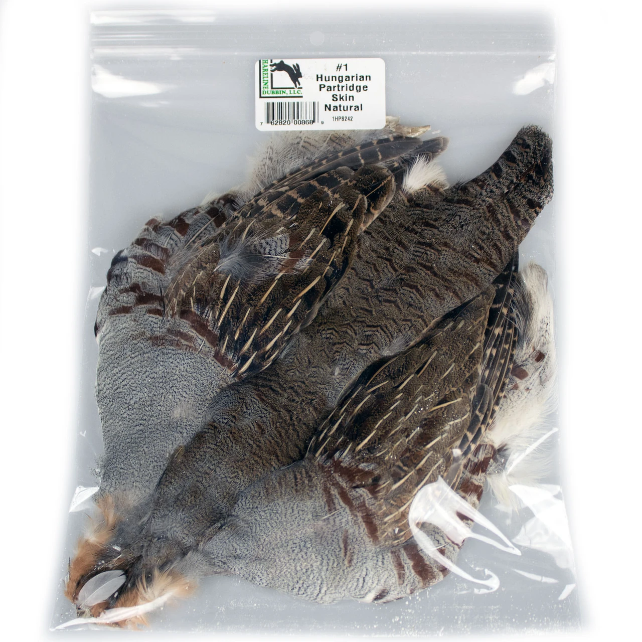 Hareline Natural Undyed Hungarian Partridge Skin Soft Hackle