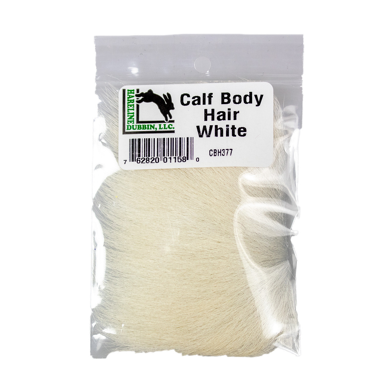 Hareline White Calf Body Hair Fly Tying Materials White