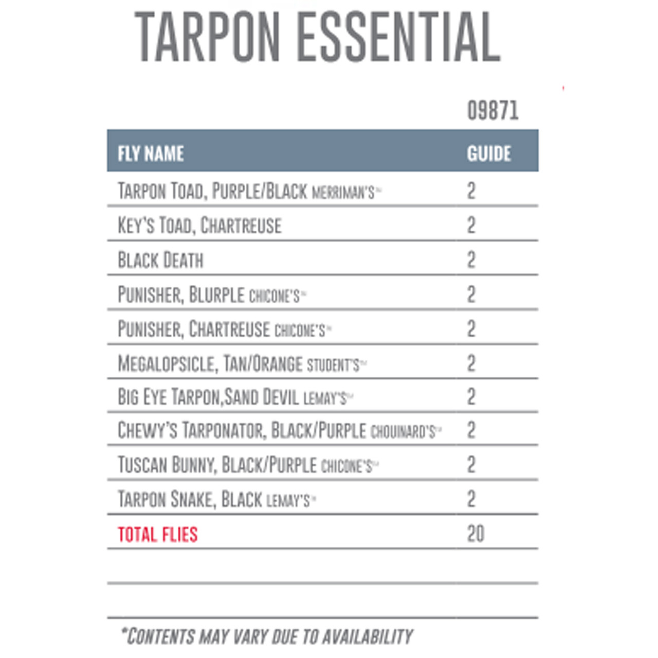 Umpqua Fly Assortment Tarpon Essential