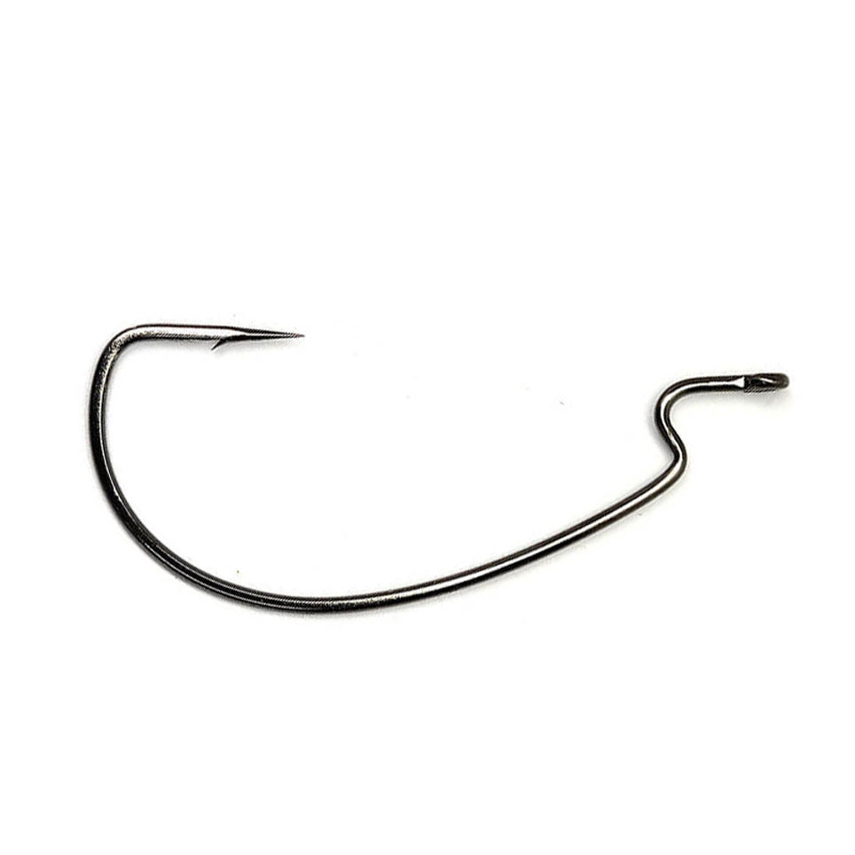 Gamakatsu Worm Offset Extra Wide Gap NS Black Fishing Hook Shank