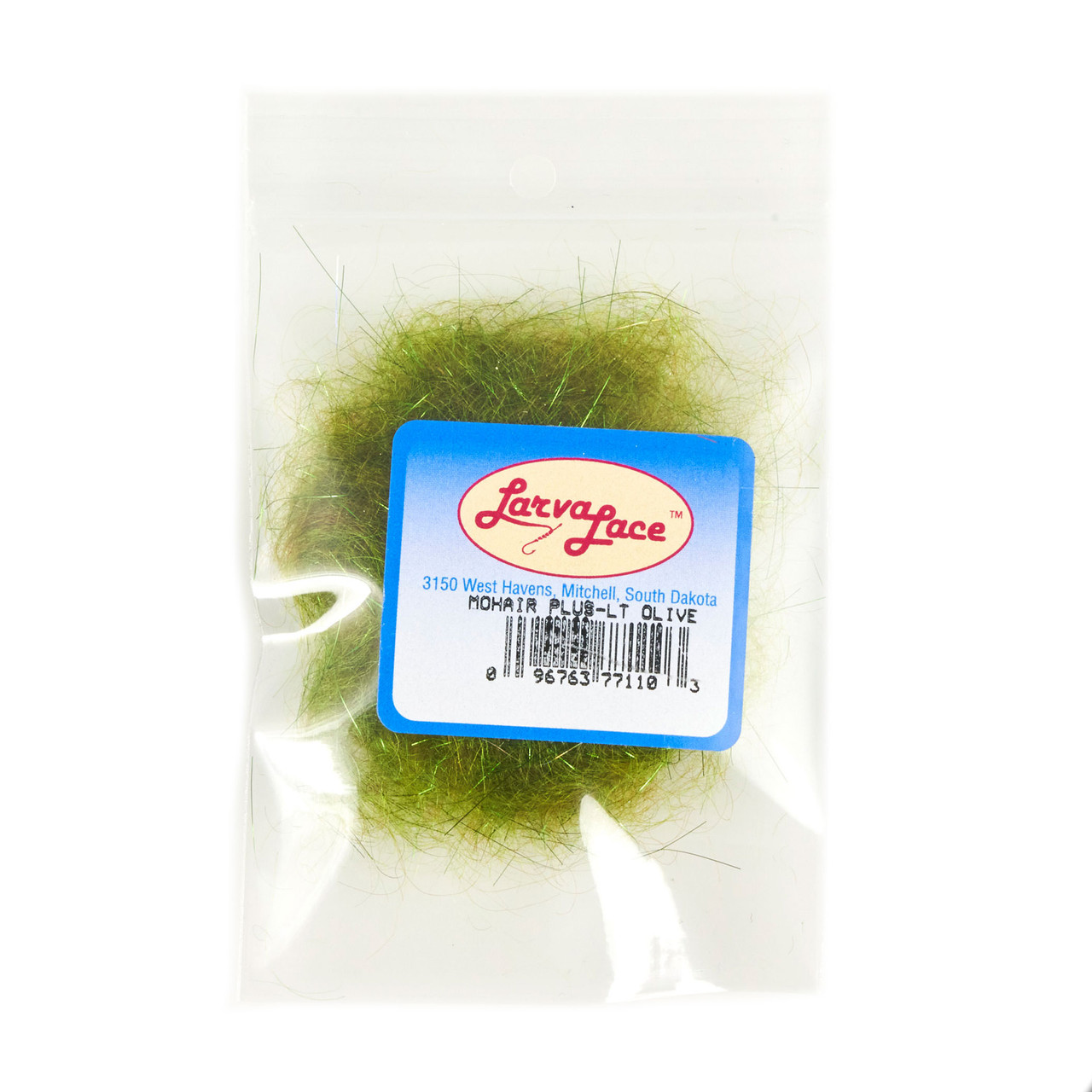 Larva Lace Mohair+ Dubbing Light Olive