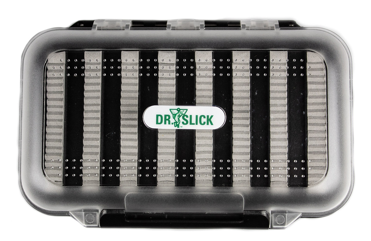Dr. Slick Shatter Proof DeWitt Plastic Fly Box Ripple Foam Insert