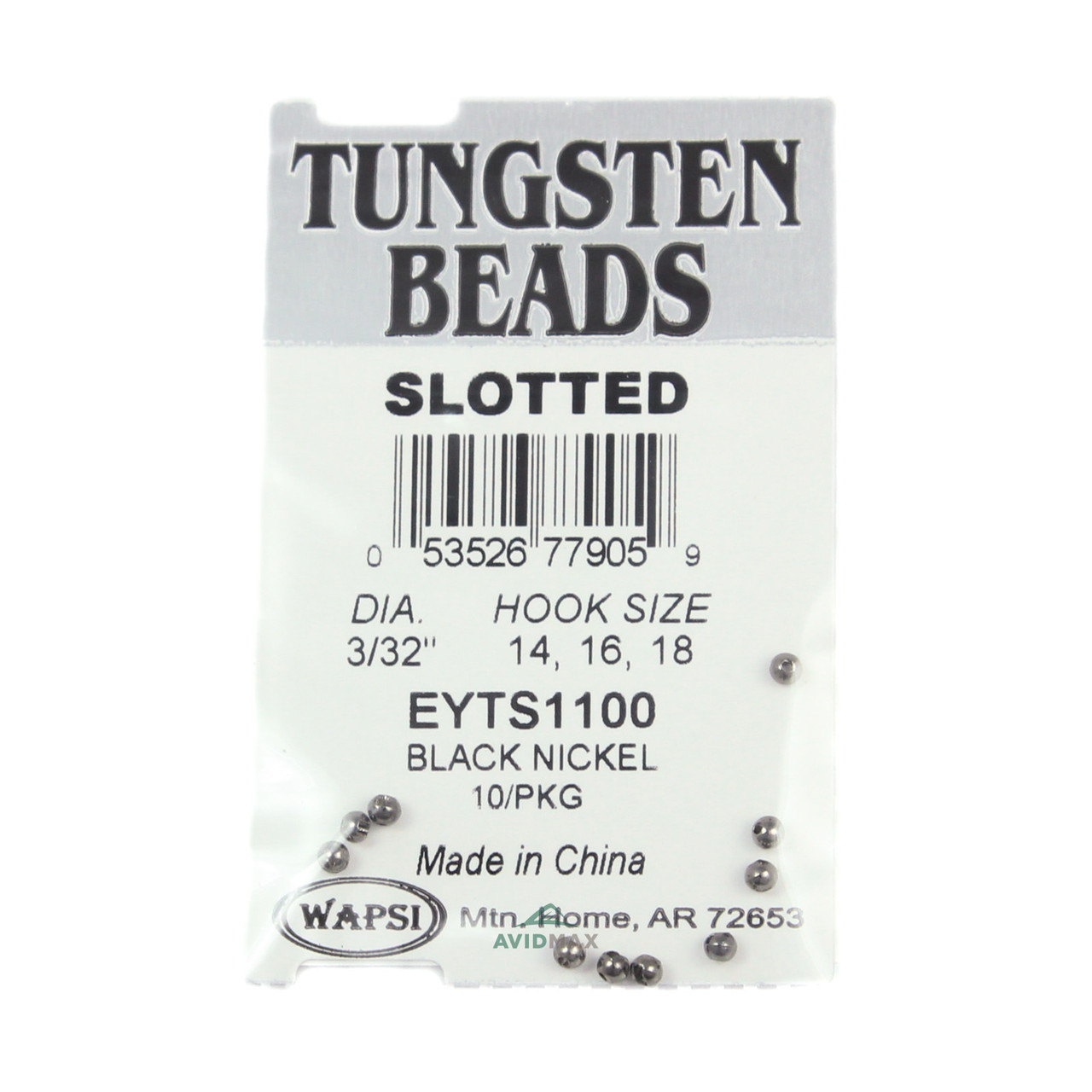 Wapsi Tungsten Slotted Beads (10 pk)