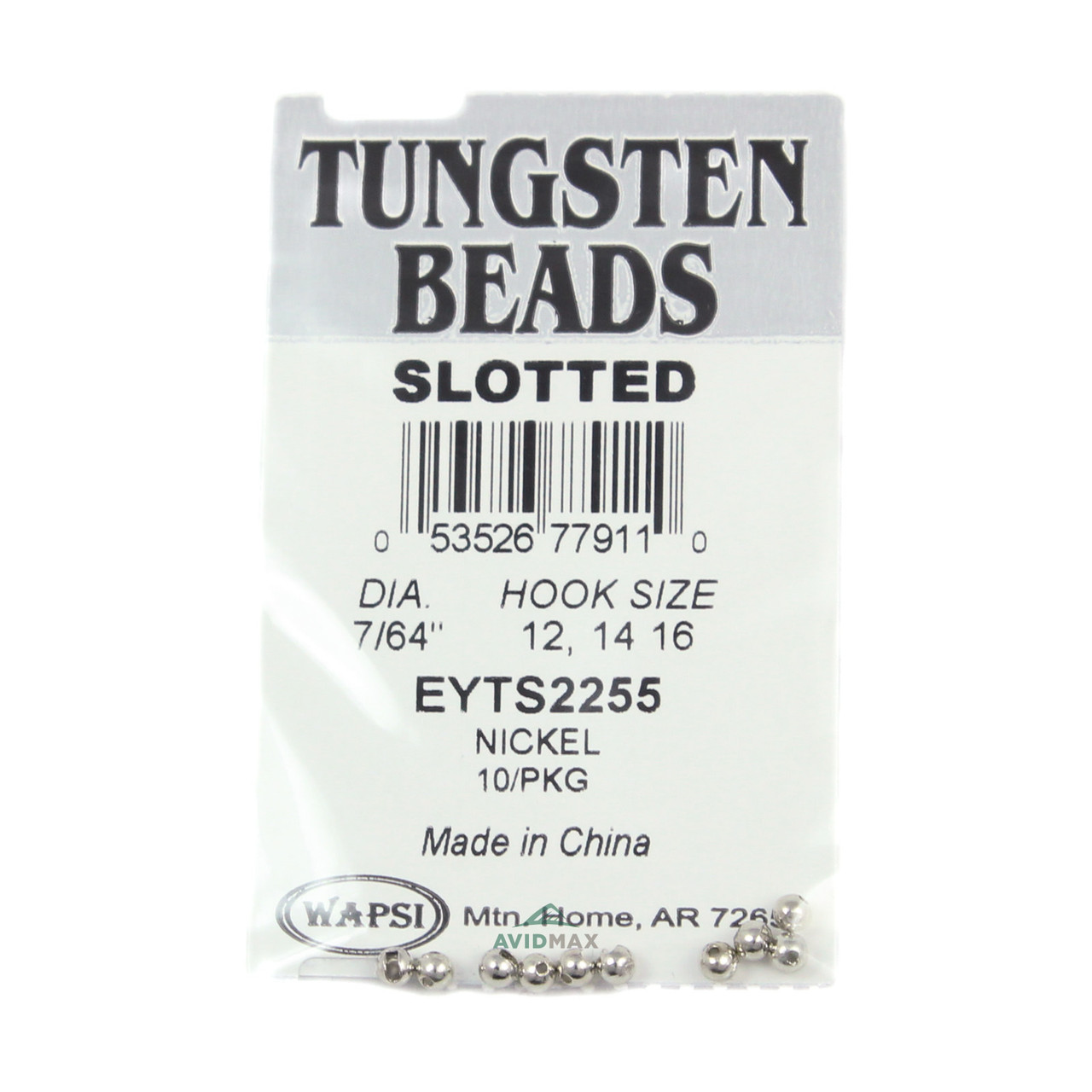 Wapsi Tungsten Slotted Beads (10 pk)