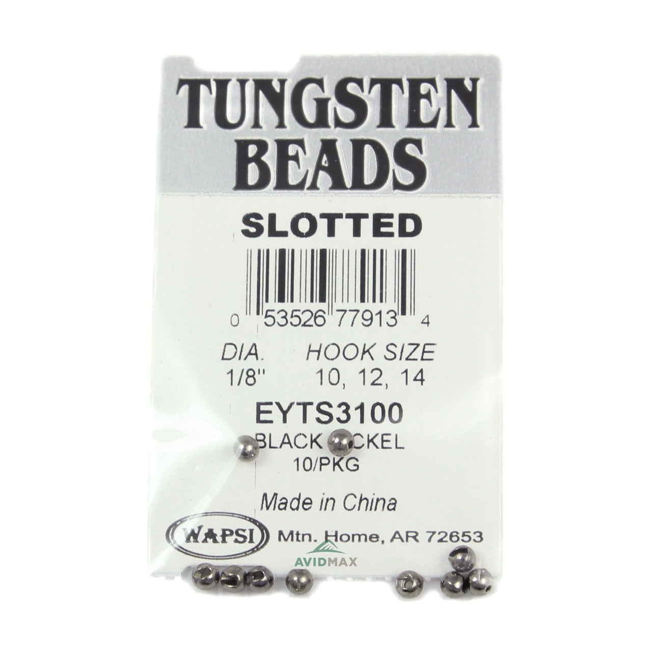 Wapsi Tungsten Slotted Beads (10 pk)