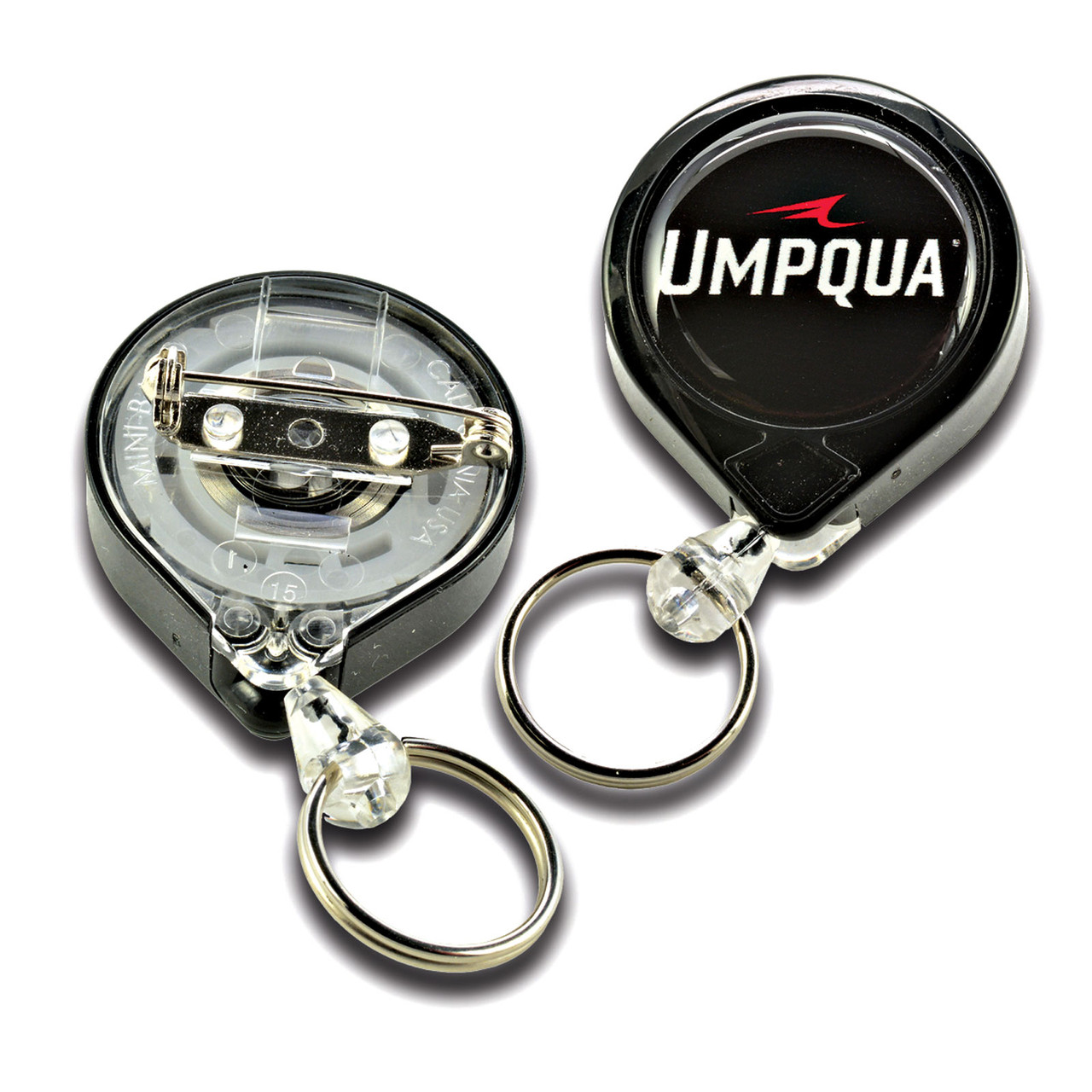 Umpqua Retractor Pin Small with Extra Long 36 inch Nylon Cord and Split Ring