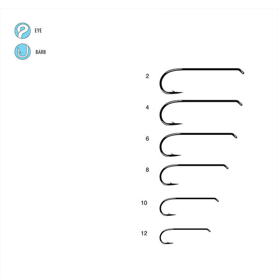 Gamakatsu S11-4L2H Streamer 4X Long/2X Strong Traditional Fly Tying Hook 25 Pack