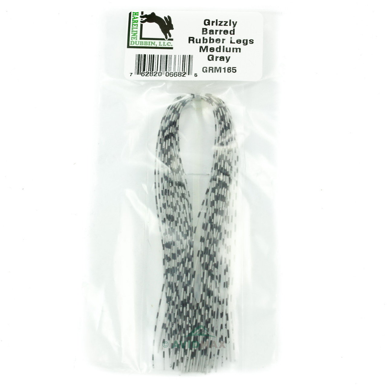 Hareline Grizzly Medium Barred Rubber Legs