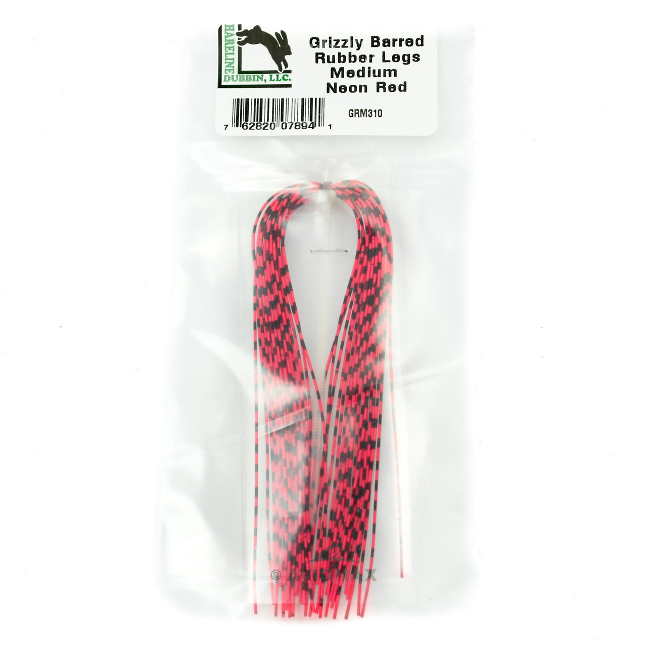 Hareline Grizzly Medium Barred Rubber Legs
