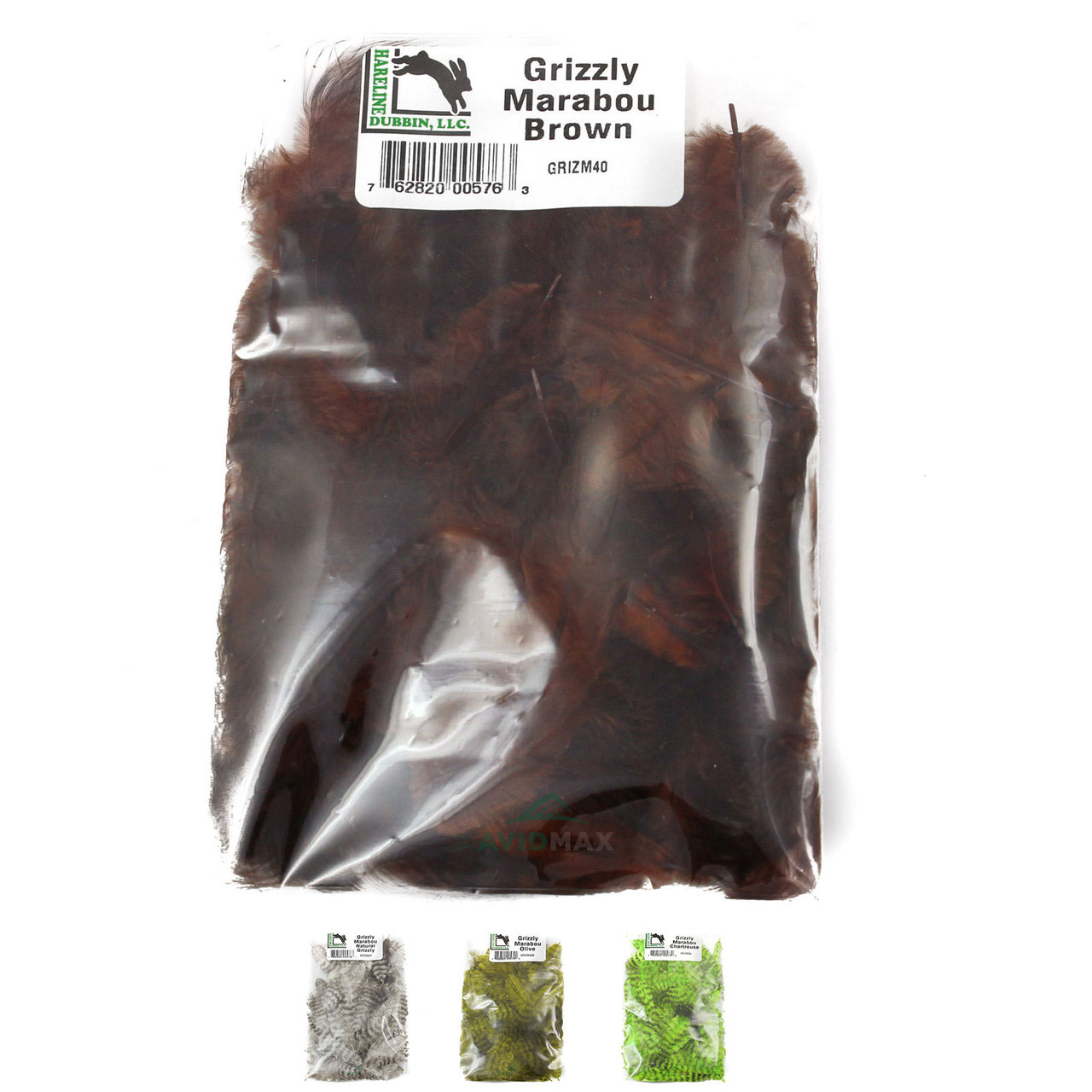Hareline Natural Grizzly Mini Marabou