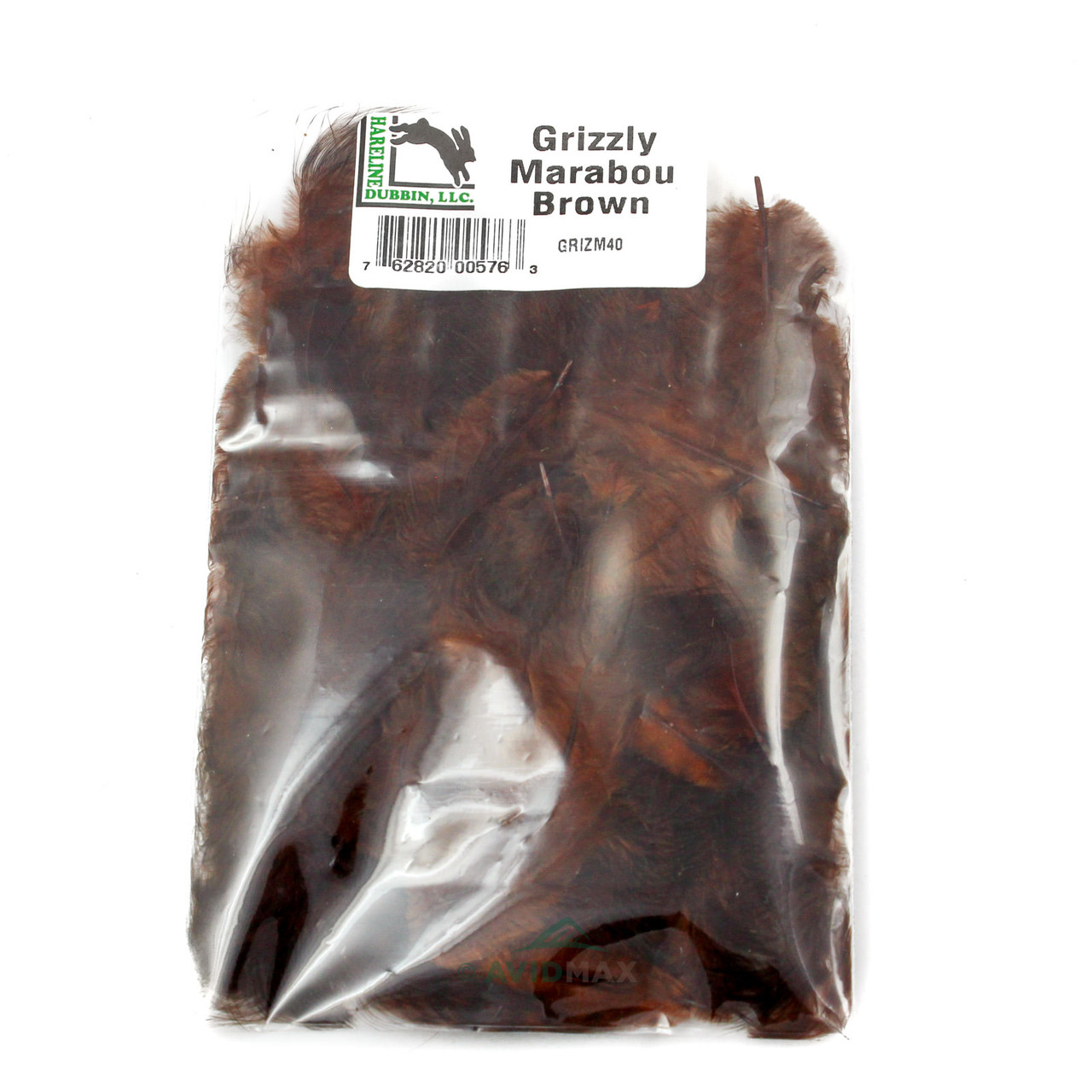 Hareline Natural Grizzly Mini Marabou Brown