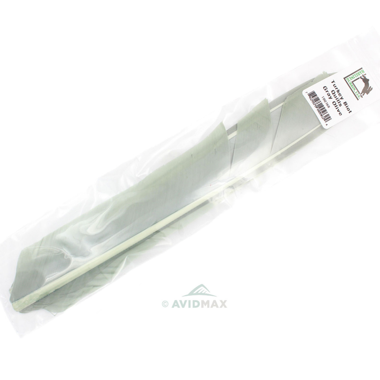 Hareline Turkey Biot Quills Gray Olive