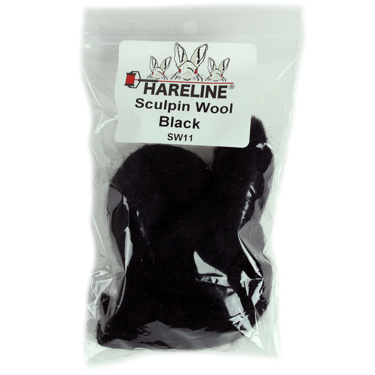 Hareline Sculpin Wool Black