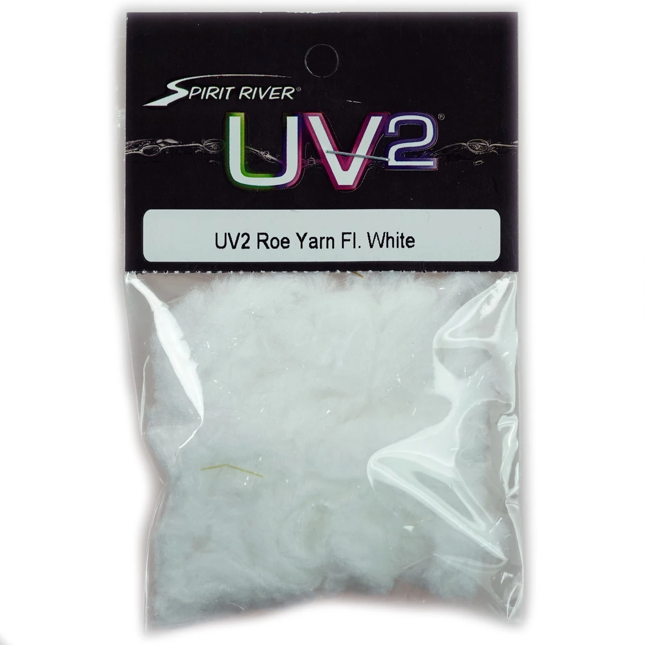 Spirt River UV2 Roe Yarn Fluorescent Fl. White