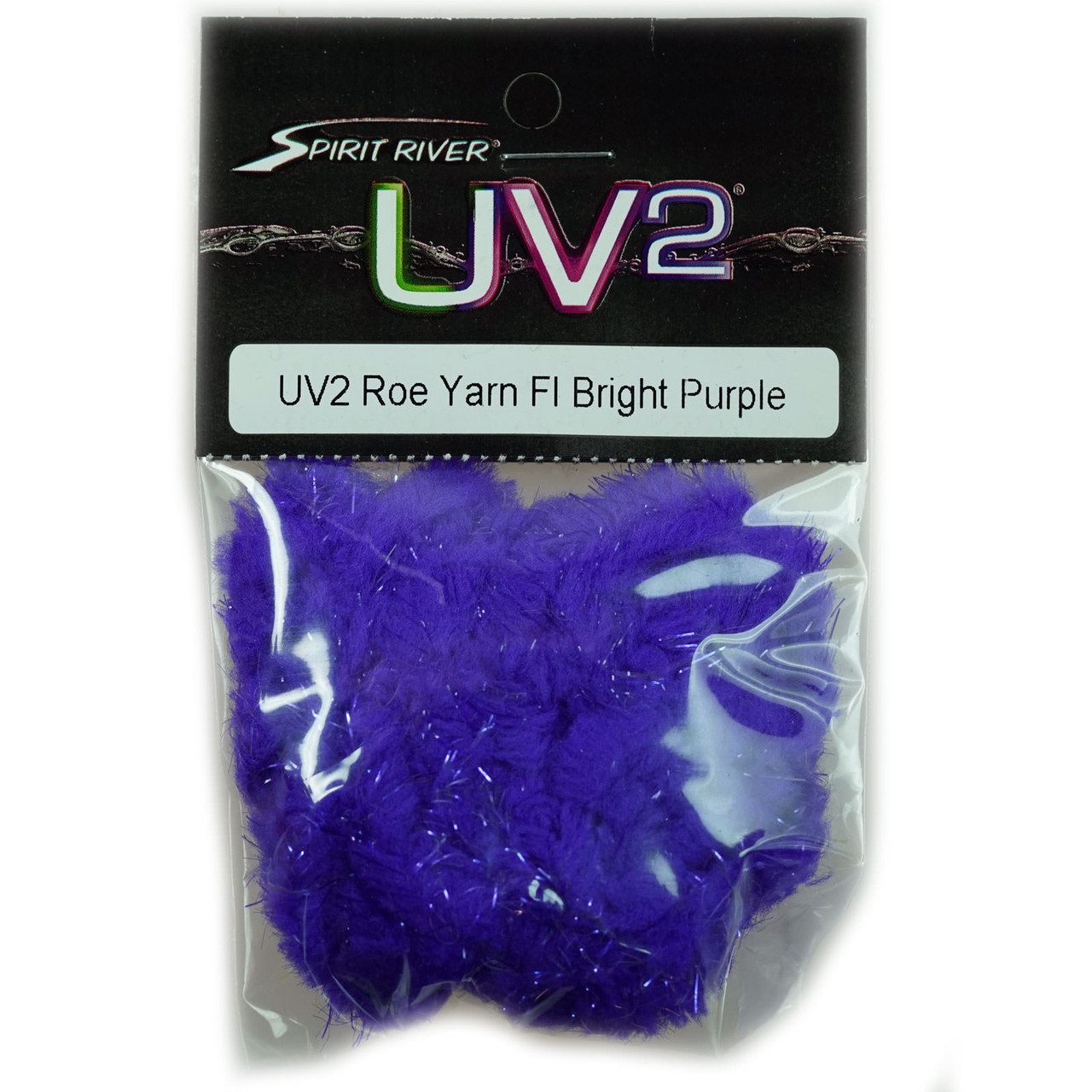 Spirt River UV2 Roe Yarn Fluorescent Fl. Bright Purple