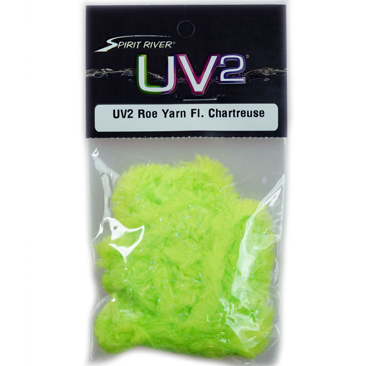 Spirt River UV2 Roe Yarn Fluorescent Fl. Chartreuse