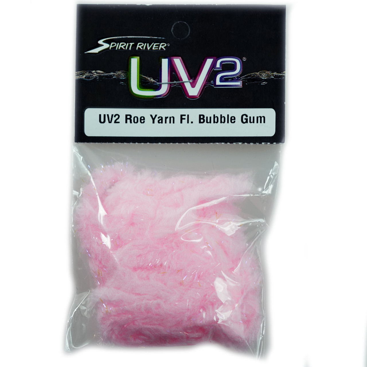 Spirt River UV2 Roe Yarn Fluorescent Fl. Bubble Gum