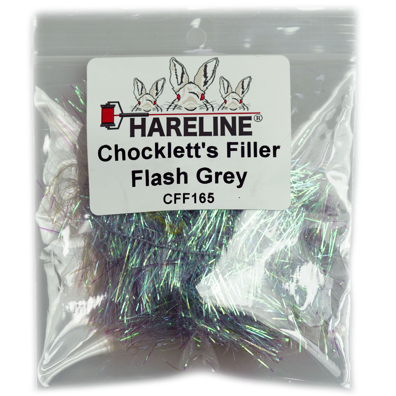 Hareline Chockletts Filler Flash Grey