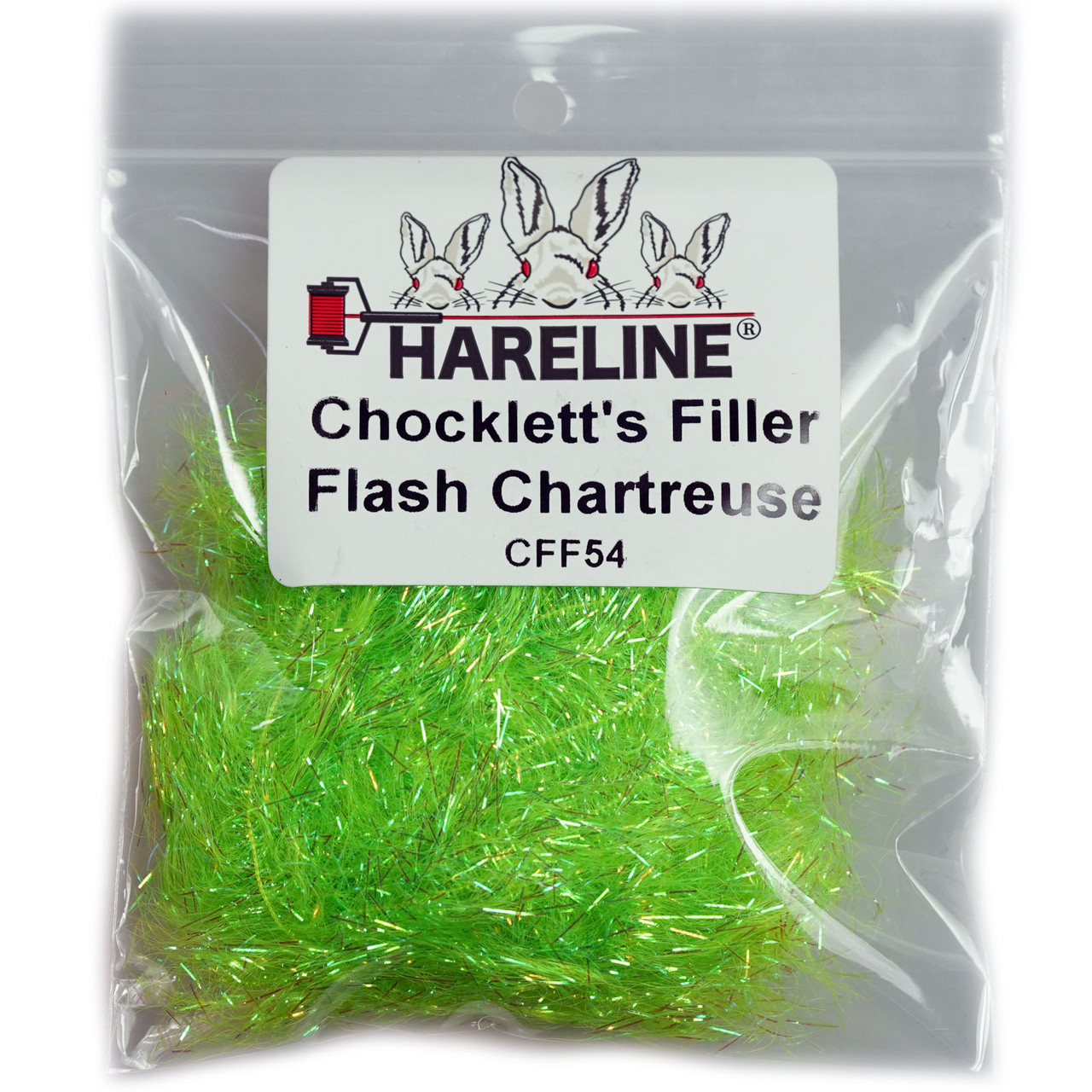 Hareline Chockletts Filler Flash Chartreuse