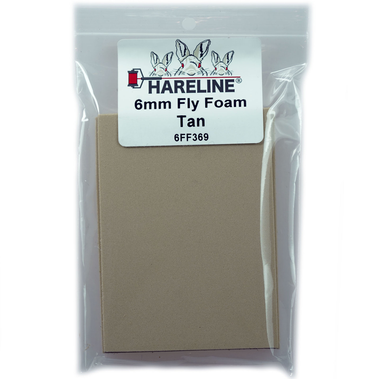 Hareline 6 mm Fly Foam Tan
