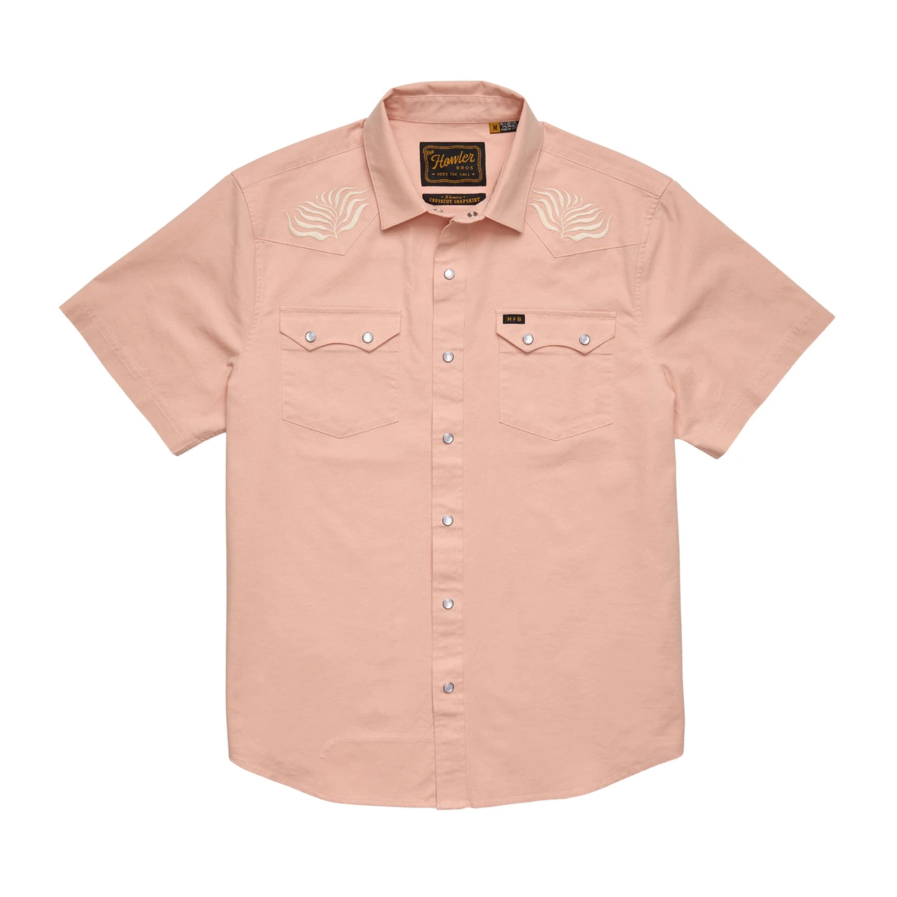 Howler Brothers Crosscut Deluxe Snapshirt (2018/19) - Seagrass: Coral Oxford
