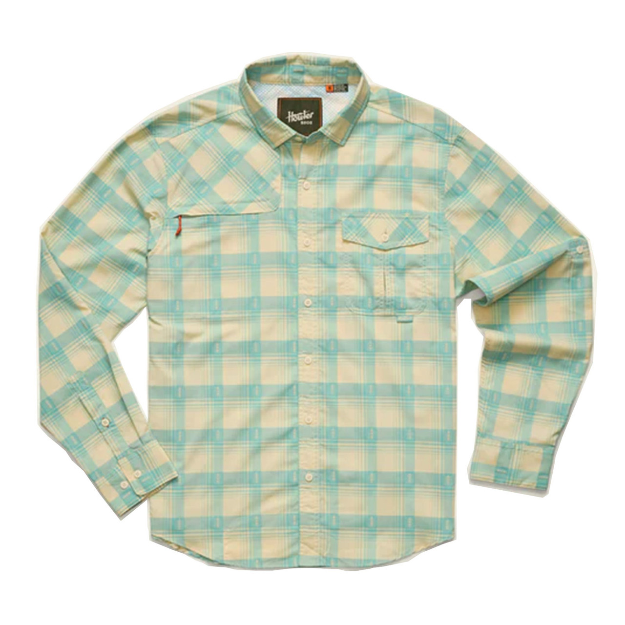 Howler Brothers Matagorda Long-Sleeve - Sheldon Dobby Plaid : Parchment