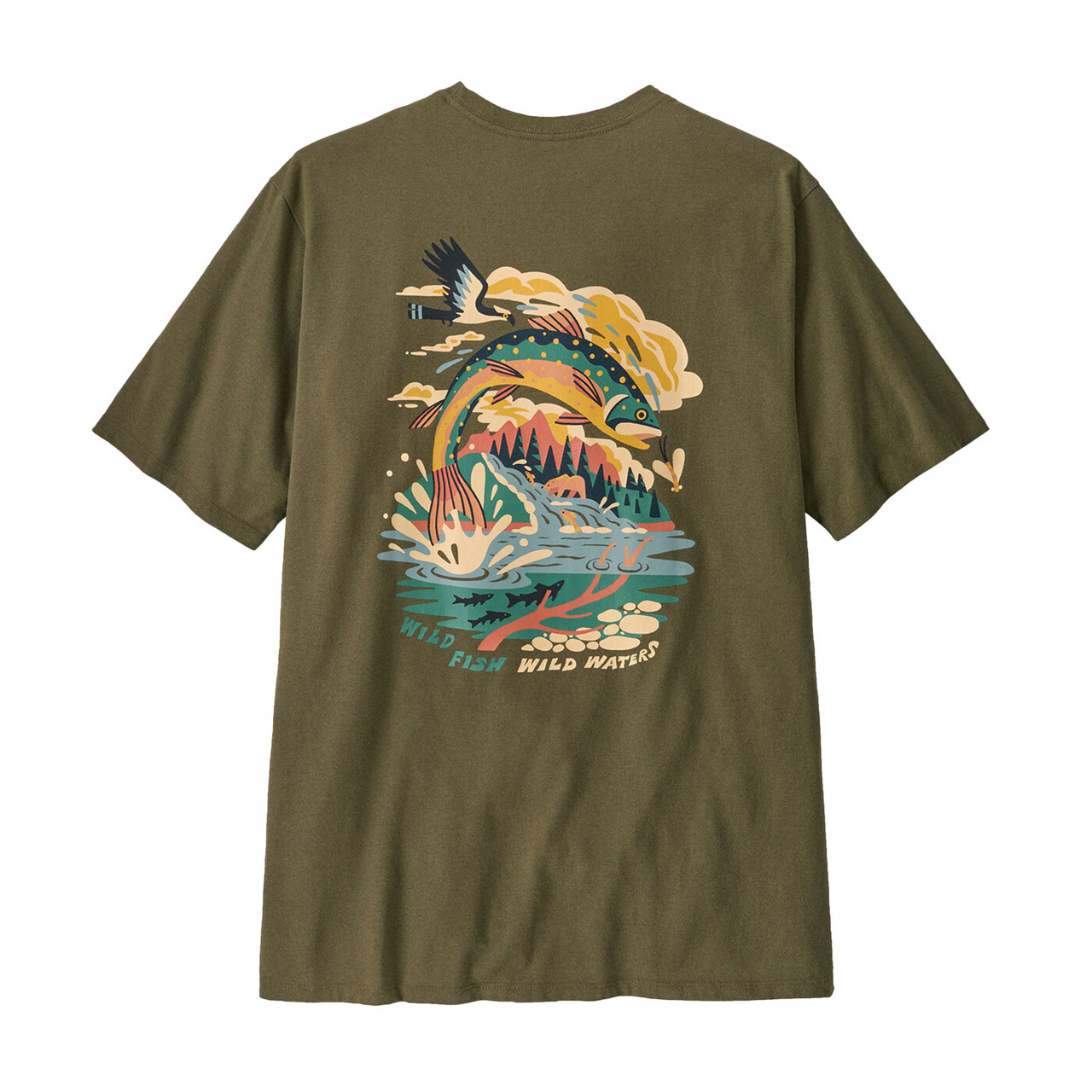 Patagonia Men's Take a Stand Responsibili-Tee XL Pine Stream: Tent Green