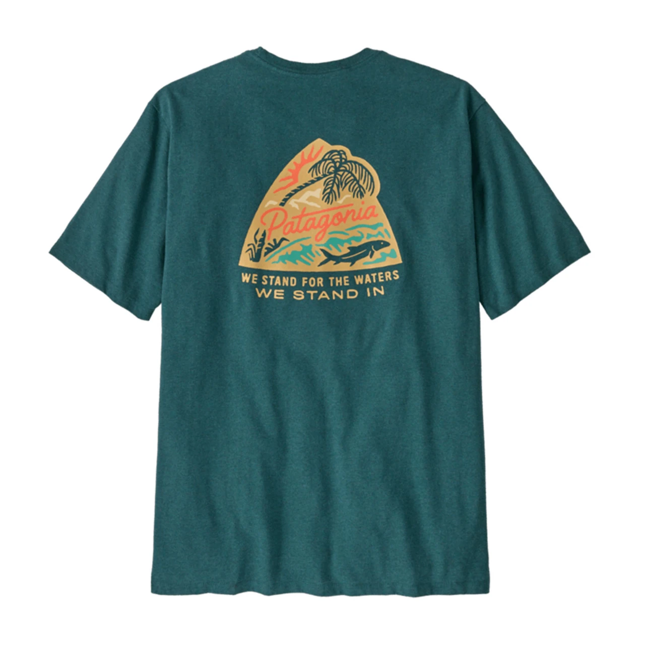 Patagonia Men's Take a Stand Responsibili-Tee - Bayou Badge: Wetland Blue