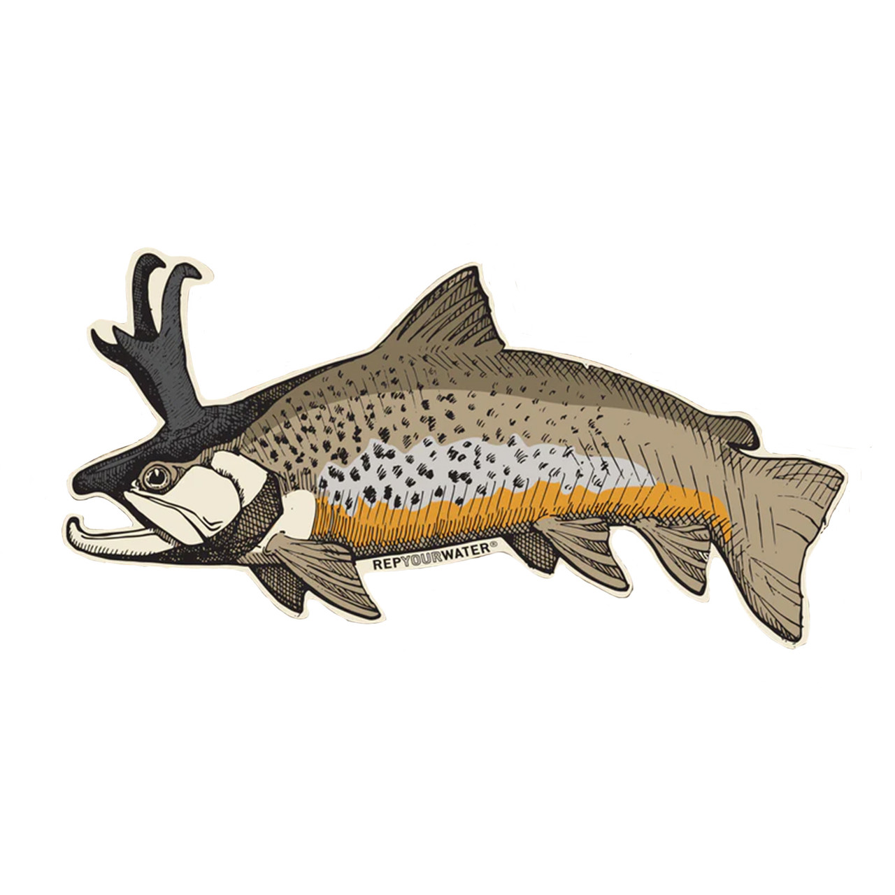 RepYourWater Troutalope Sticker RepYourWater Troutalope Sticker