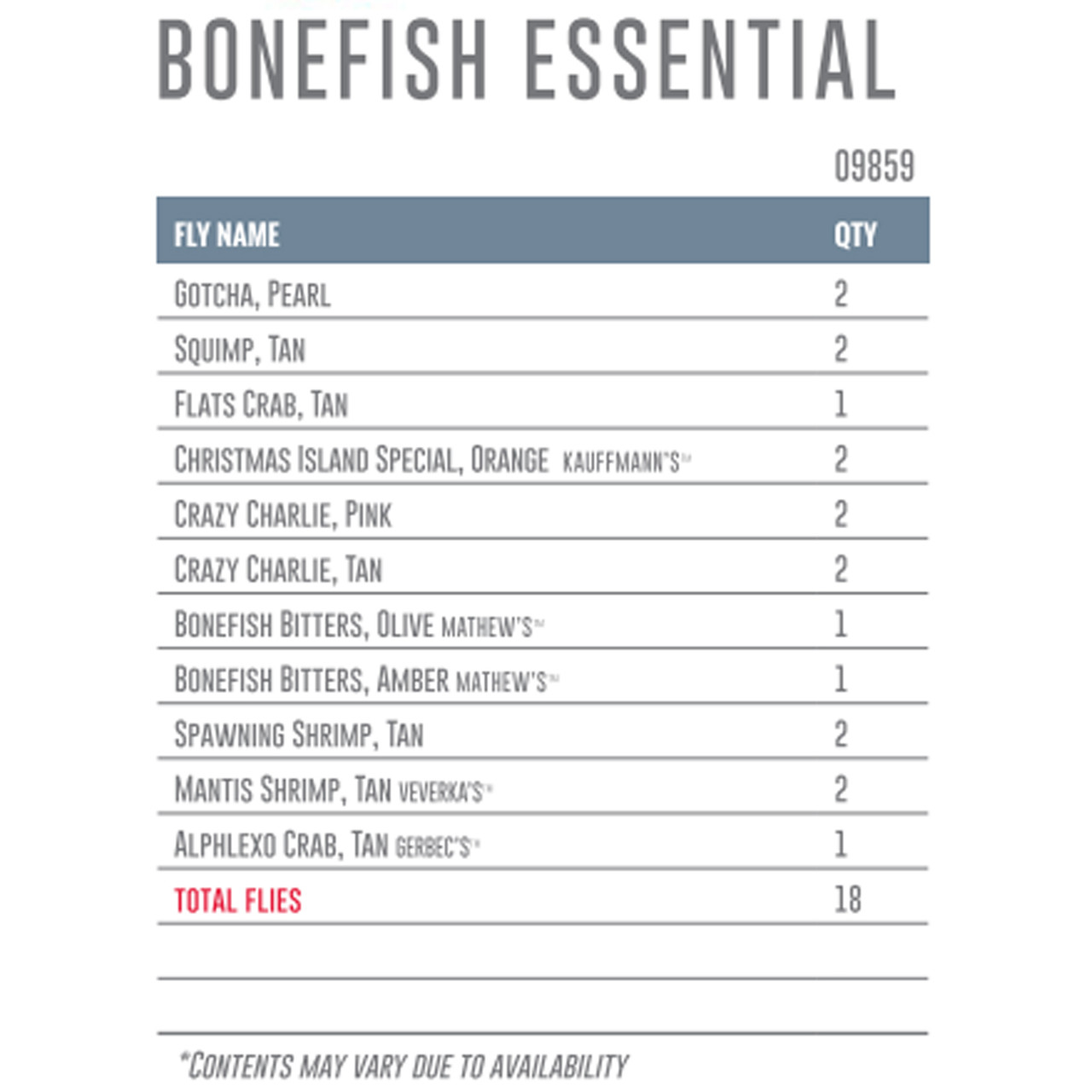 Umpqua Fly Assortment Bonefish Essential