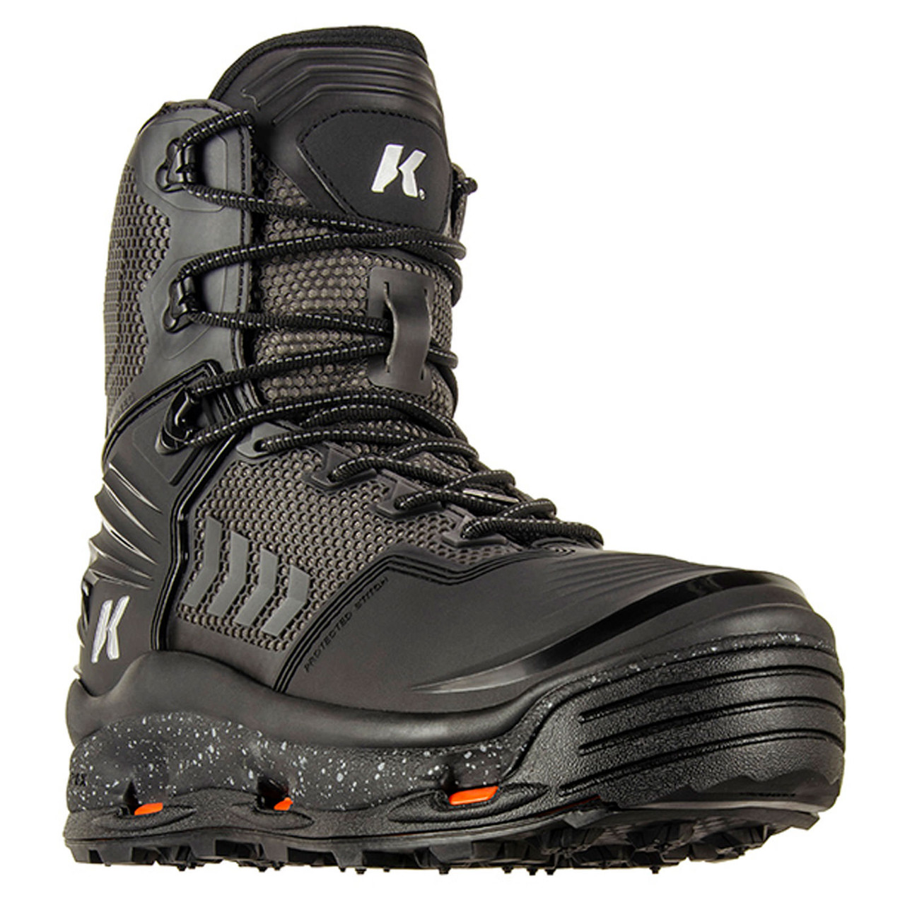 Korkers River Ops Wading Boot with Vibram and Studded Vibram Soles Korkers River Ops Wading Boot with Vibram and Studded Vibram Soles
